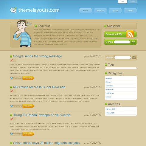 aBlogTheme WordPress Theme