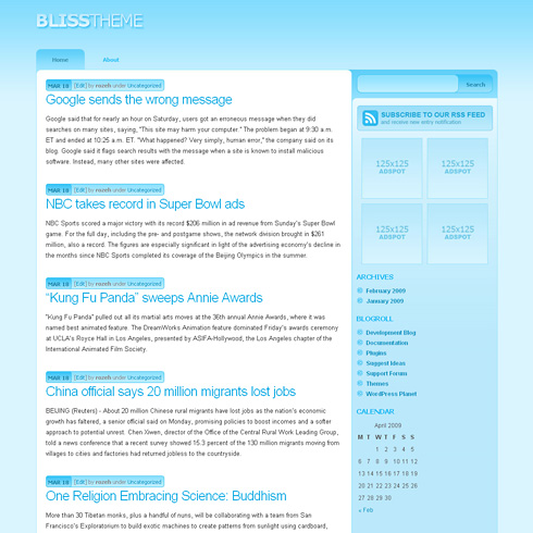 Bliss WordPress Theme