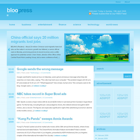 BlooPress WordPress Theme