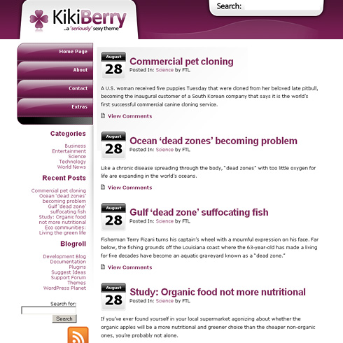 Kikiberry Theme