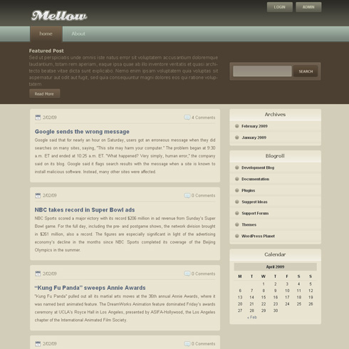 Mellow WordPress Theme