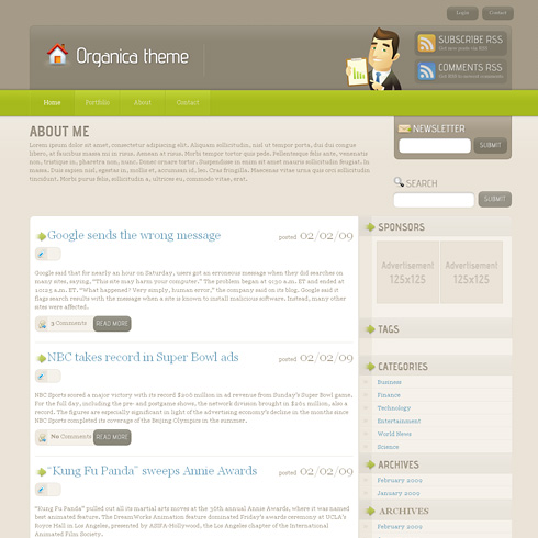 Organica WordPress Theme