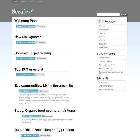 Serafex WordPress Theme