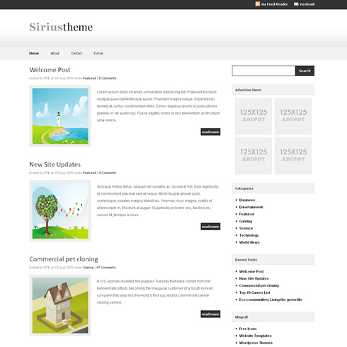 Sirius WordPress Theme