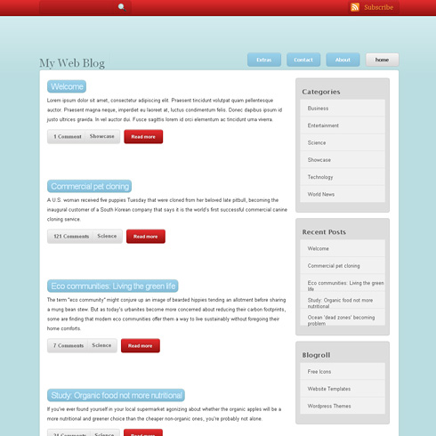 SuperName WordPress Theme