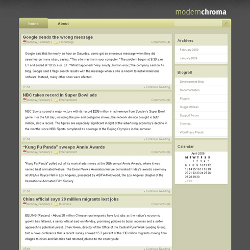 ModernChroma WordPress Theme